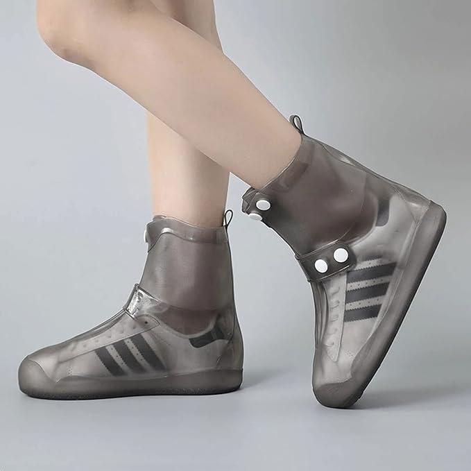Waterproof Rain Shoe Covers with Secure Button Closure best silicon product